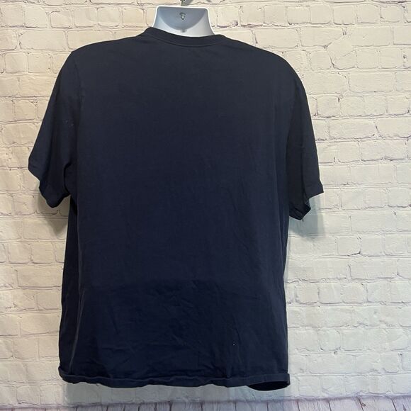 Vtg The Nike Tee Red Swoosh Navy Blue Nike T-shirt Size XXL 2XL Short Sleeve - Picture 3 of 9